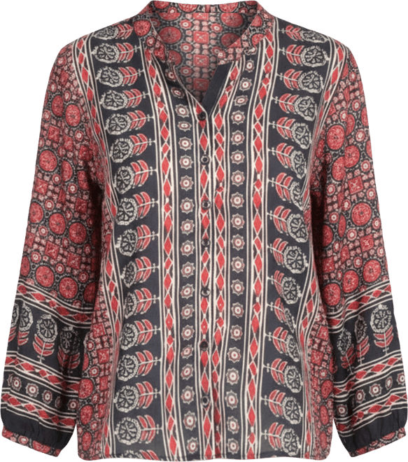 Women's Muslin Silk Button-Up Top