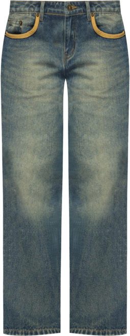 Women's Faux Suede Star Low Rise Jeans