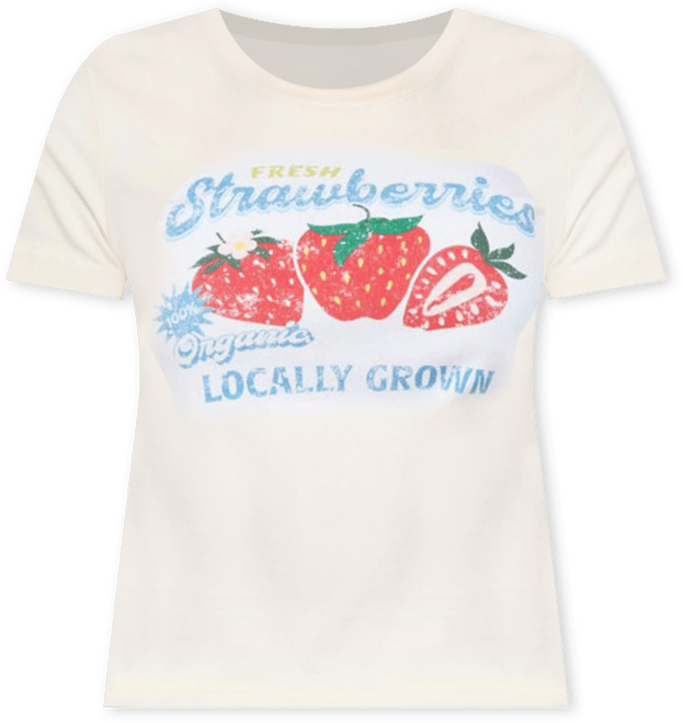 Womens Fresh Strawberries Graphic T Shirt