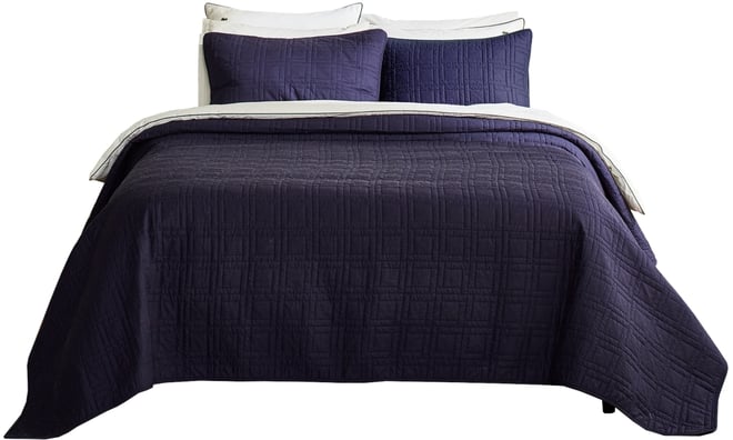 Lacoste Logo Cotton 3-Pc. Quilt Set, King