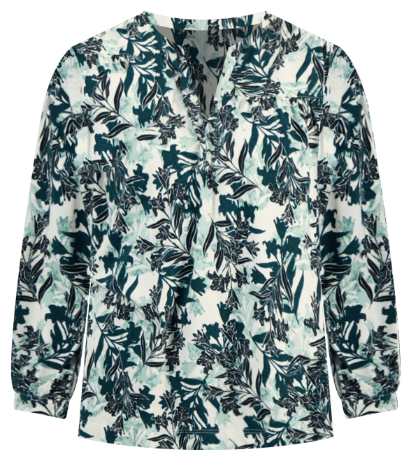 売れ筋商品|||スタイルアンドコー カットソー トップス レディース Women's Printed 3/4 Sleeve Split-Neck Blouse, Exclusively at Macy's Spot Airy Blue Style & Co Women's Printed Split-Neck 3/4-Sleeve Knit