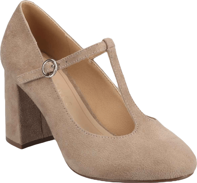 Women's Talani T-strap Almond Toe Dress Pumps