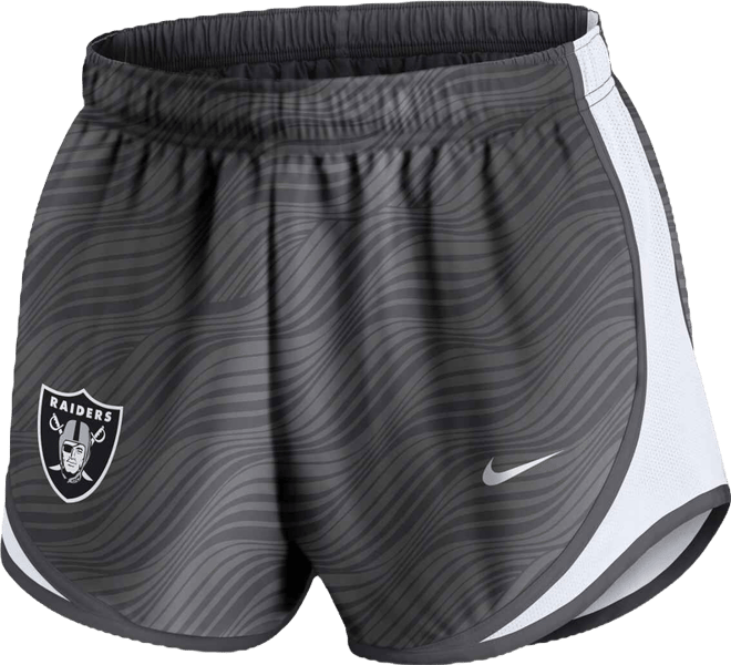 Women's Anthracite Las Vegas Raiders Tempo Performance Shorts