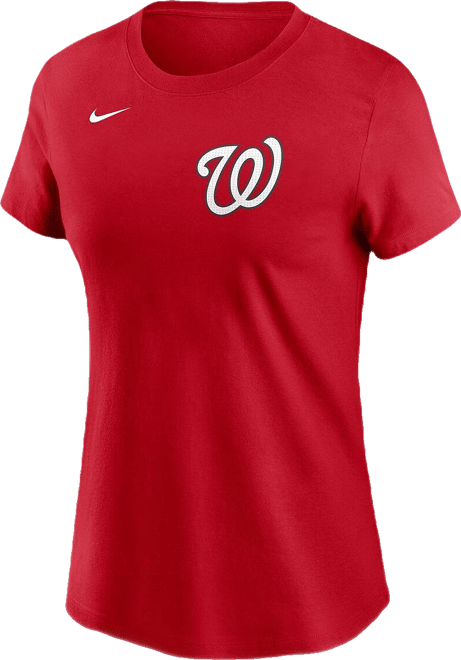 Women's Dylan Crews Red Washington Nationals Fuse Name Number T-Shirt