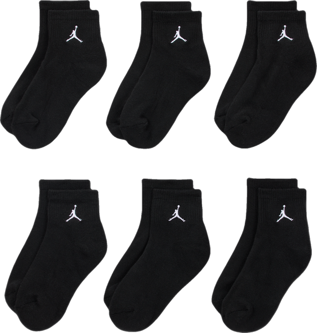 Jordan Everyday Essentials Big Kids' Ankle Socks (6 Pairs)