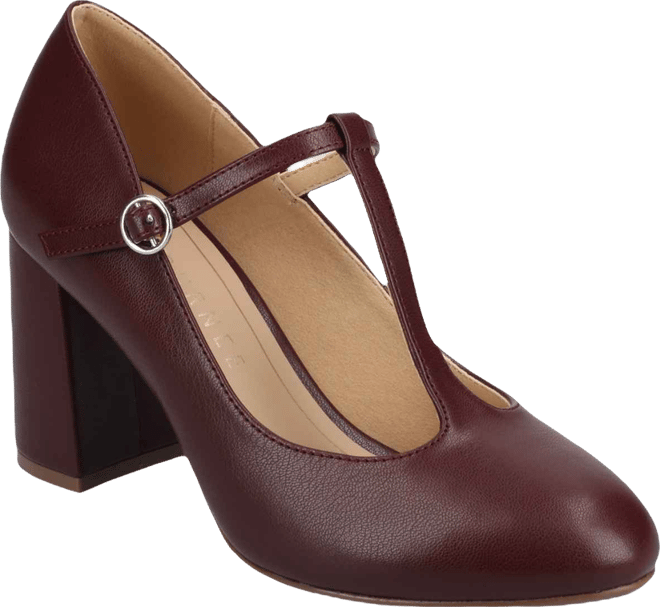 Women's Talani T-strap Almond Toe Dress Pumps