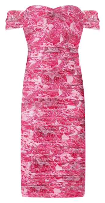 Women's Ruched Midi Dress