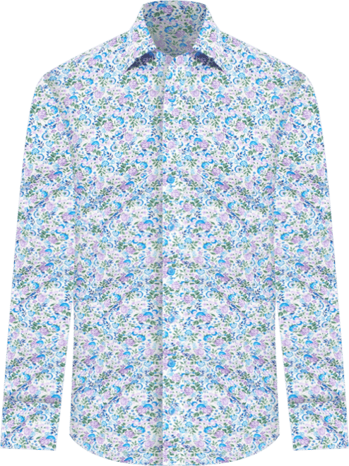 Men's Botanical Floral Dress Shirt