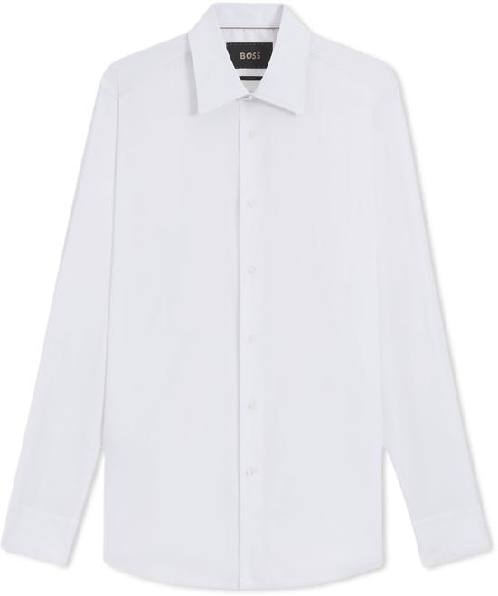 Boss by  Men's Cotton Blend Slim-Fit Dress Shirt
