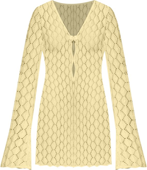 Women's Brie Cut Out Crochet Mini Dress