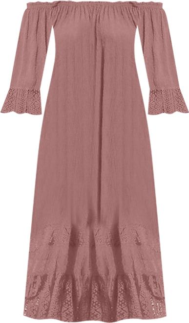 June + Vie Women's June + Vie Off-The-Shoulder Maxi Dress