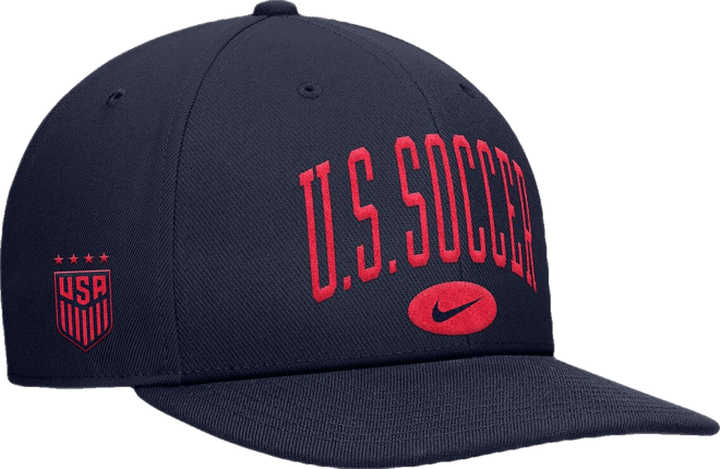Men's and Women's Navy Uswnt Pro Snapback Hat