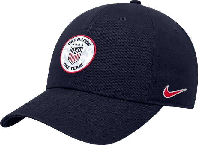 Men's and Women's Navy Uswnt Club Adjustable Hat