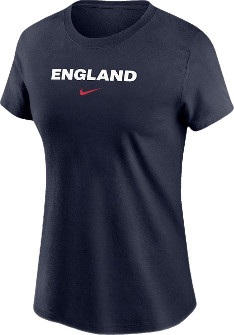 Women's Navy England National Team Wordmark T-Shirt