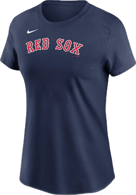 Women's Roman Anthony Navy Boston Red Sox Fuse Name Number T-Shirt