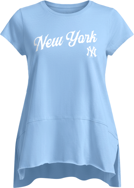 Women's Light Blue New York Yankees Gametime is Paradise T-Shirt