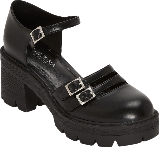 Arizona Jean Co Last Womens Round Closed Toe Mary Jane Shoes