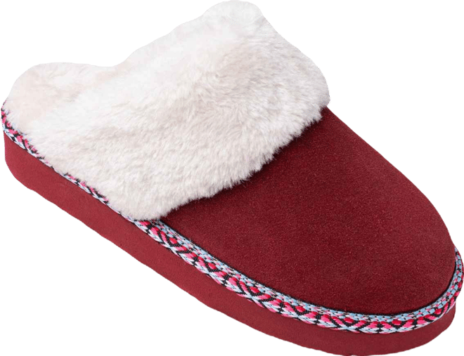 Women's Cerise Plush Slippers