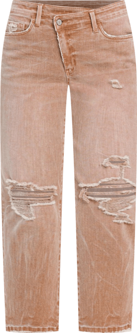 Women's High Rise Crossover Straight Jeans