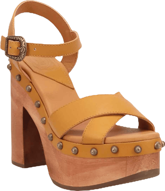 Women's Lotus Wooden Sandal