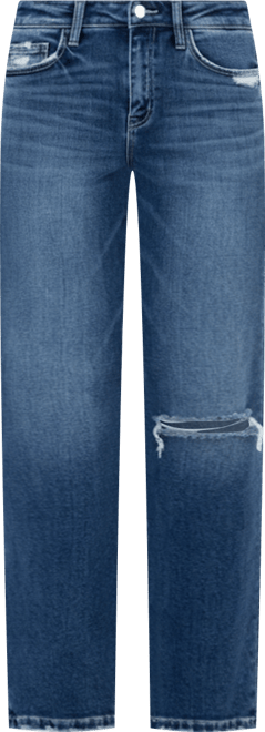 Women's High Rise Ankle Straight Jeans