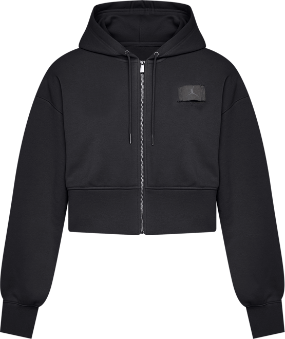 Jordan Flight Fleece Women's Cropped Satin-Lined Hoodie