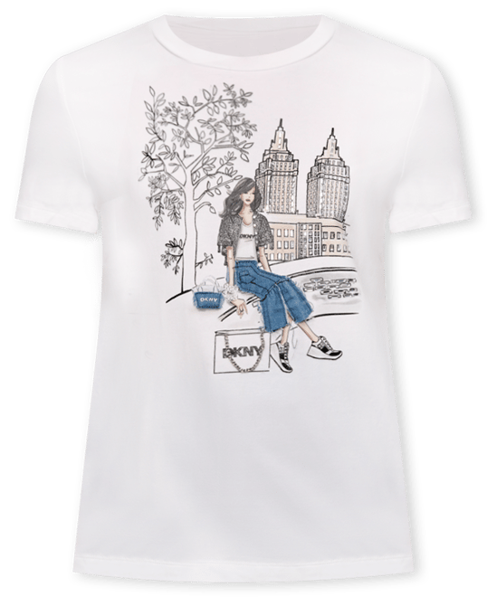 Women's Bow Bridge Conversational Crewneck Tee