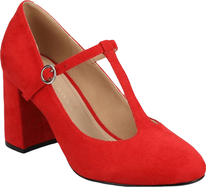 Women's Talani T-strap Almond Toe Dress Pumps