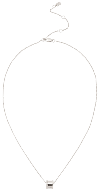 Sterling Silver Ring Pendant Necklace, 16" + 3" extender