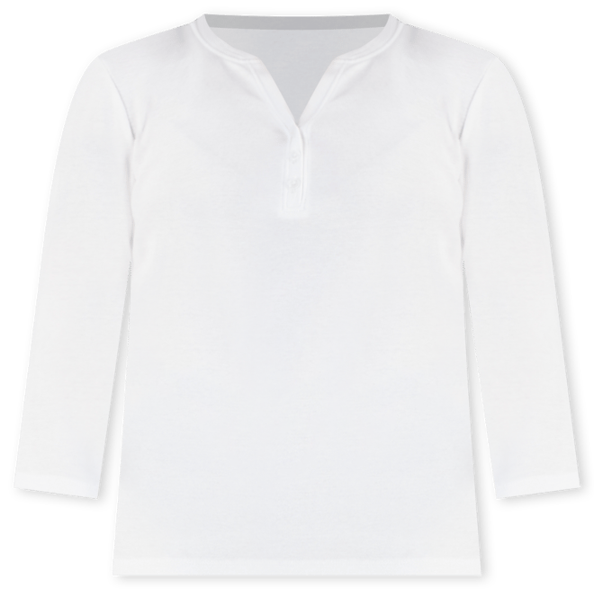 Petite Cotton Knit Henley 3/4-Sleeve Top, Created for Macy's