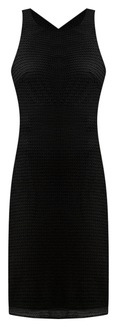 Women's Beaded Netting Sleeveless Cocktail Dress