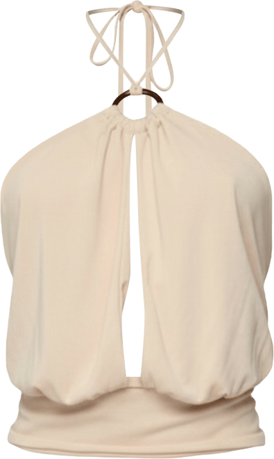 Women's Khalia Backless Cut Out Halter Top