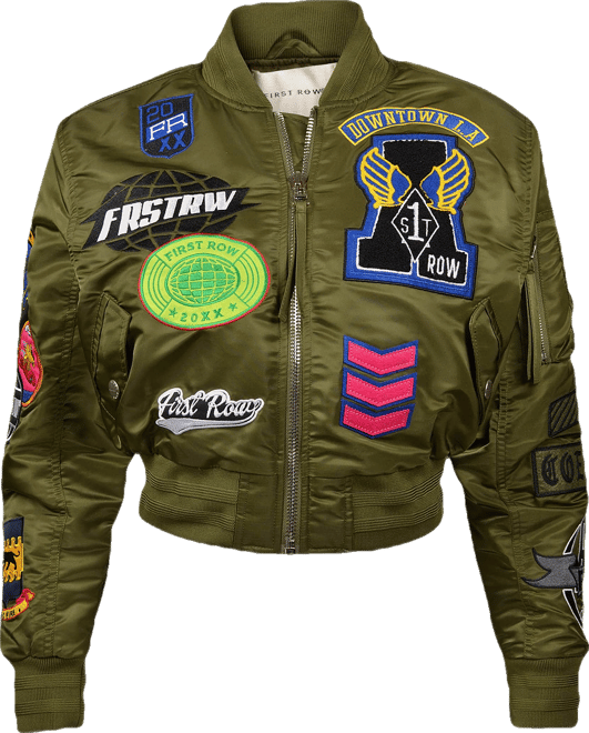 First Row Bomb Olive/Pink Jacket
