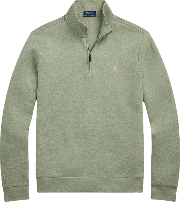 【POLO RALPH LAUREN】 Double Knit Quarter-Zip Sweatshirt ★ Polo Ralph Lauren Double Knit Mesh Quarter-Zip Pullover