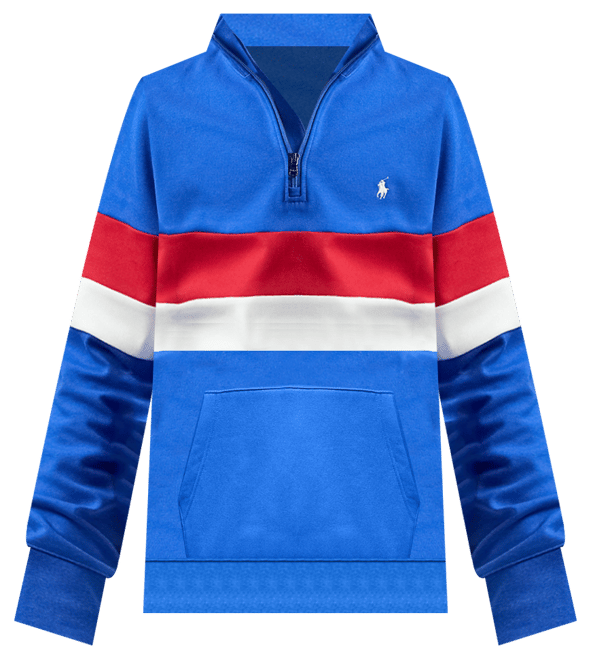 Polo Ralph Lauren Men's Striped Interlock Quarter-Zip
