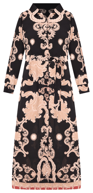 Vince Camuto Women's Paisley Tie-Waist Maxi Shirtdress - Macy's