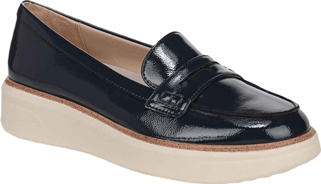 Women's Chelsea Round Toe Platform Penny Loafers