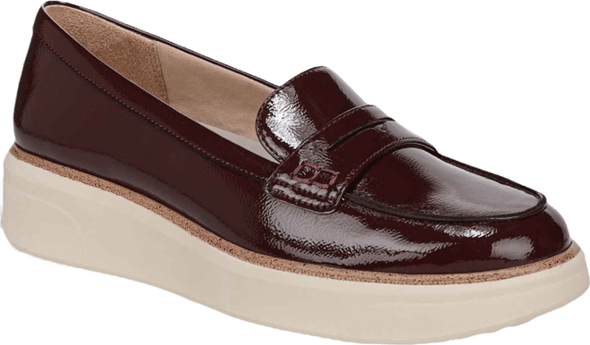 Women's Chelsea Round Toe Platform Penny Loafers