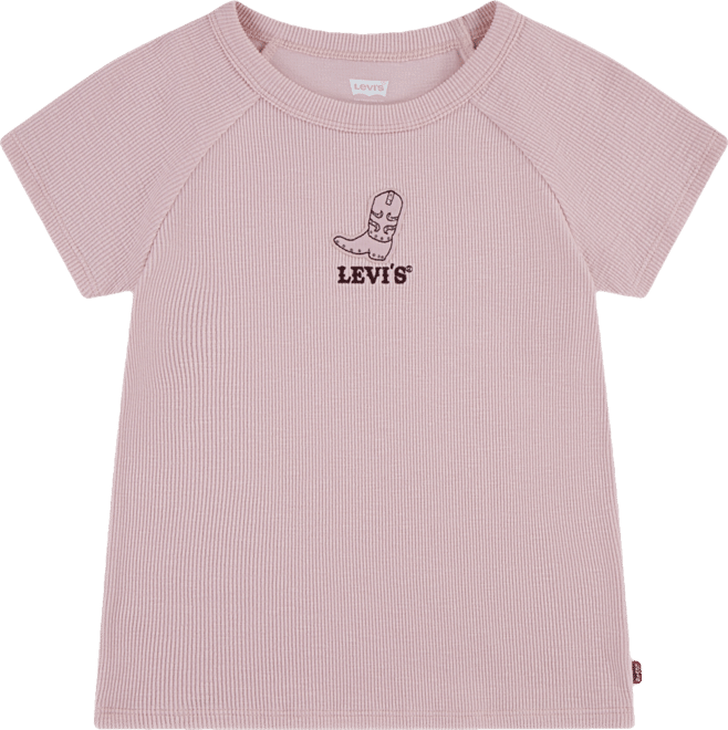 Big Girls Boot Applique Raglan Top