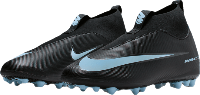 Nike Jr. Mercurial Superfly 10 Academy Chuteiras de futebol de cano alto para relva artificial para criança/Júnior