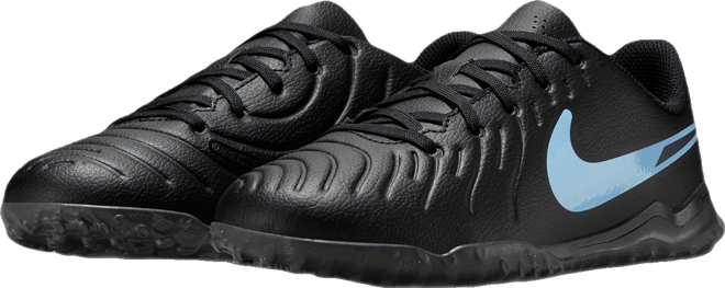 Nike Jr. Tiempo Legend 10 Club Tacos de fútbol para pasto sintético (turf) de corte low para niños de preescolar y grandes