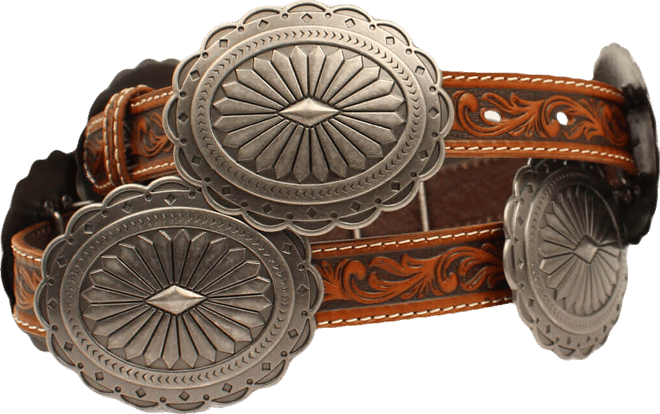 Women's Oval Concho Diamond Belt