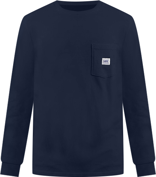 Men's Long Sleeve Workwear Pocket Tee | The Tee Shop | Lee®