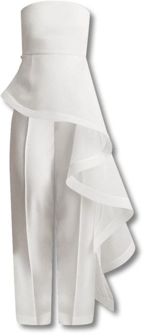 REISS Rhiannon Drape Bandeau Jumpsuit | Bloomingdale's