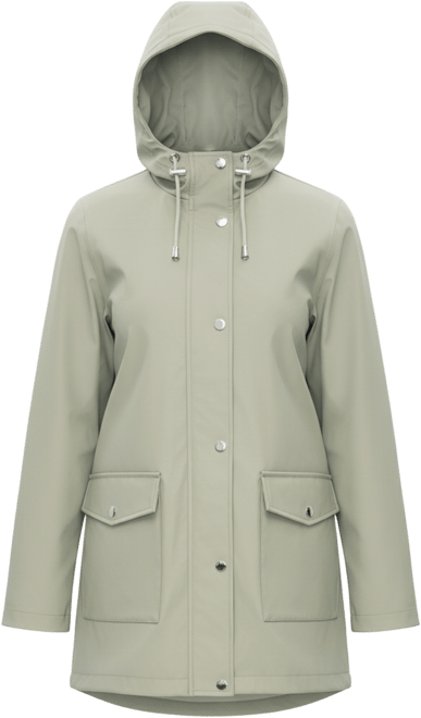 Women's Waterproof Rain Coat Rubberized Jacket
