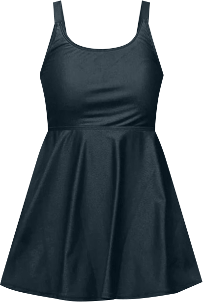 Women's Amber Flared Tankini Swim Top With Adjustable Straps and Removable Cups