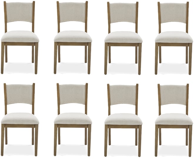 Nordic Upholstered Dining Chair, Set of 8