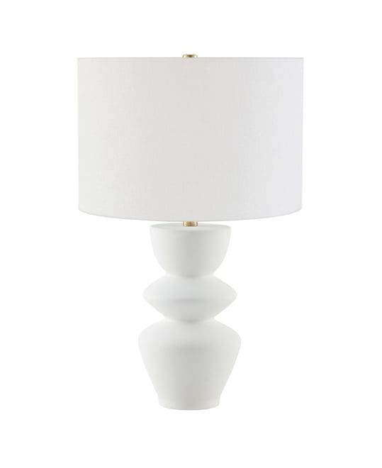 Cassian 24.5" Ceramic Table Lamp with Fabric Shade