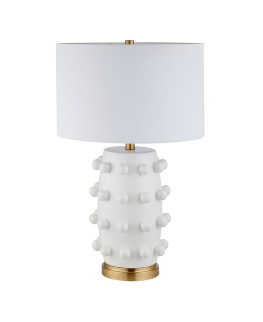 Farrington 25.5" Ceramic Table Lamp with Fabric Shade