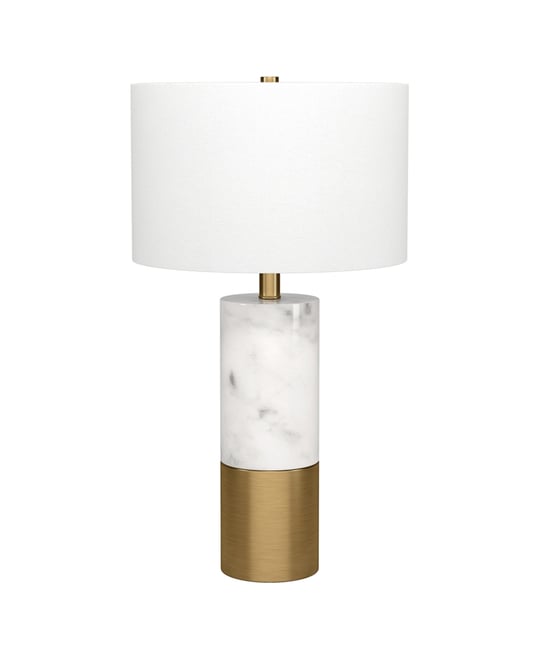 Liana 23.75" Metal Table Lamp with Fabric Shade
